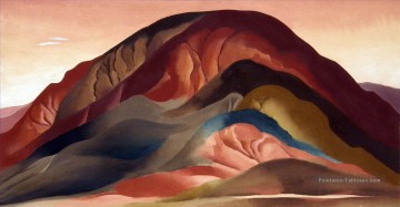 Rust Red Hills 1930 Géorgie Okeeffe modernisme américain Precisionism Peinture à l'huile